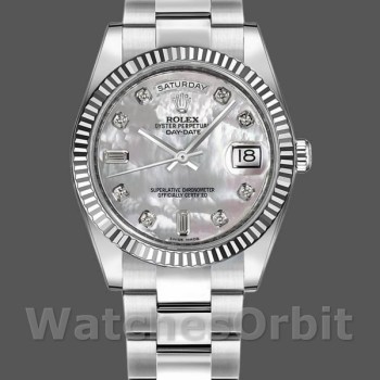 Replica Rolex Day-Date 118239 MOP Diamond Dial 36mm Unisex Replica Uhr