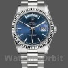 Replica Rolex Day-Date 118239 Weißgold Blaues Zifferblatt 36mm Unisex Replica Uhr, Exakte Nachbildung, Exklusive Verarbeitung
