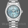 Replica Rolex Day-Date 118296 Platinum Ice Blue Dial Diamond 36mm Unisex Replica Uhr, Replik, Stilvolles Accessoire