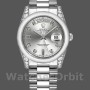Replica Rolex Day-Date 118296 Platin Silber Zifferblatt Diamant 36mm Unisex Replica Uhr