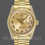 Replica Rolex Day-Date 118338 Champagner Zifferblatt Römische Zahlen 36mm Unisex Replica Uhr