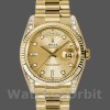 Replica Rolex Day-Date 118338 Gelbgold Champagner Diamanten Zifferblatt 36mm Unisex Replica Uhr, Exakte Nachbildung, Edle Materialien