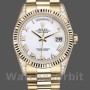 Replica Rolex Day-Date 118338 Gelbgold Weißes römisches Zifferblatt 36mm Unisex Replica Uhr
