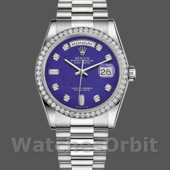 Replica Rolex Day Date 118346 Lapis Lazuli Blue Dial 36mm Unisex Replica Uhr