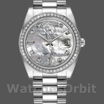 Replica Rolex Day Date 118346 White MOP Dial 36mm Unisex Replica Uhr