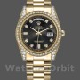 Replica Rolex Day-Date 118388 Black Diamond Dial 36mm Unisex Replica Uhr