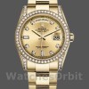 Replica Rolex Day-Date 118388 Diamond Bezel Champagne Dial 36MM Unisex Replica Uhr Hochwertige Unisex Replica Uhr online kaufen