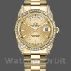 Replica Rolex Day-Date 118388 Diamond Bezel Champagne Index Dial 36MM Unisex Replica Uhr, Imitat, Exklusive Verarbeitung