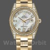 Replica Rolex Day-Date 118388 White MOP Diamond Dial 36MM Unisex Replica Uhr Luxuriöse Optik