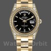 Replica Rolex Day-Date 118388 Gelbgold Schwarzes Index-Zifferblatt 36mm Unisex Replica Uhr, Replik, Präzise Verarbeitung