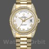 Replica Rolex Day-Date 118388 Gelbgold Weißes Römisches Zifferblatt 36MM Unisex Replica Uhr Hochwertige Unisex Replica Uhr online kaufen