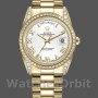 Replica Rolex Day-Date 118388 Gelbgold Weißes Römisches Zifferblatt 36MM Unisex Replica Uhr