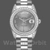 Replica Rolex Day-Date 118389 Rhodium Grey Roman Numeral Dial 36MM Unisex Replica Uhr Exklusive Verarbeitung