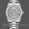 Replica Rolex Day-Date 118389 Weißgold Silber Zifferblatt 36MM Unisex Replica Uhr Elegantes Design
