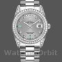 Replica Rolex Day-Date 118389 Weißgold Silber Zifferblatt 36MM Unisex Replica Uhr