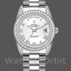 Replica Rolex Day-Date 118389 Weißgold Weißes römisches Zifferblatt 36MM Unisex Replica Uhr Hochwertige Unisex Replica Uhr online kaufen