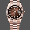 Replica Rolex Day-Date 128235 Everose Gold Brown Ombre Diamond Dial 36MM Unisex Replica Uhr Hochwertige Unisex Replica Uhr online kaufen