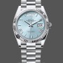Replica Rolex Day Date 128236 0018 Ice Blue Roman Dial