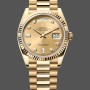 Replica Rolex Day-Date 128238 0008 Fluted Bezel Champagne Diamond Dial 36MM Unisex Replica Uhr