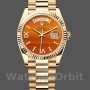 Replica Rolex Day-Date 128238 Fluted Bezel Carnelian dial 36MM Unisex Replica Uhr
