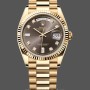 Replica Rolex Day-Date 128238 Fluted Bezel Dark Grey Dial 36MM Unisex Replica Uhr