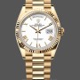 Replica Rolex Day-Date 128238 Fluted Bezel White Roman Dial 36MM Replica Uhr