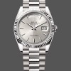 Replica Rolex Day-Date 128239 0005 Weißgold Silber Index Zifferblatt 36MM Unisex Replica Uhr Hochwertige Unisex Replica Uhr online kaufen