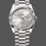 Replica Rolex Day-Date 128239 0005 Weißgold Silber Index Zifferblatt 36MM Unisex Replica Uhr