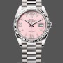 Replica Rolex Day-Date 128239 Weißgold Pink Opal Zifferblatt 36MM Unisex Replica Uhr
