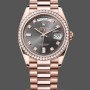 Replica Rolex Day-Date 128345RBR Slate Dial Everose Gold 36MM Unisex Replica Uhr