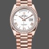 Replica Rolex Day-Date 128345RBR White Dial Everose Gold 36MM Unisex Replica Uhr Exklusive Damen Replica Uhr kaufen