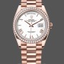 Replica Rolex Day-Date 128345RBR White Dial Everose Gold 36MM Unisex Replica Uhr