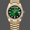 Replica Rolex Day-Date 128348RBR Green Ombre Diamond Dial Yellow Gold 36MM Unisex Replica Uhr Hochwertige Unisex Replica Uhr online kaufen