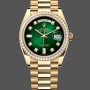 Replica Rolex Day-Date 128348RBR Green Ombre Diamond Dial Yellow Gold 36MM Unisex Replica Uhr