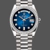 Replica Rolex Day-Date 128349RBR 0010 Blue Ombre Dial Diamond Bezel 36MM Unisex Replica Uhr Hochwertige Unisex Replica Uhr online kaufen