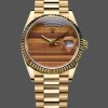 Replica Rolex Day Date 18038 Gelbgold Tigers Eye Uhr Stilvolles Accessoire