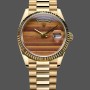 Replica Rolex Day Date 18038 Gelbgold Tigers Eye Uhr