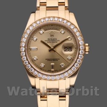 Replica Rolex Day-Date 18948 Champagner Diamant Zifferblatt Special Edition 39MM Herren Replica Uhr