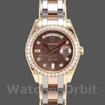 Replica Rolex Day-Date 18948 Dark MOP Diamond Jubilee Dial Special Edition 39MM Herren Replica Uhr
