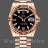 Replica Rolex Day-Date 218235 Diamonds and Rubies Black Dial Rose Gold 41MM Herren Replica Uhr Exklusive Herren Replica Uhr online kaufen