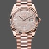 Replica Rolex Day-Date 228235 Diamond Paved Dial Fluted Bezel 40mm Herren Replica Uhr Exklusive Herrenuhr Replica online kaufen