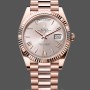 Replica Rolex Day-Date 228235 Sundust Roman Numeral Dial Fluted Bezel 40mm Herren Replica Uhr