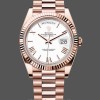 Replica Rolex Day-Date 228235 White Roman Numeral Dial Fluted Bezel 40mm Herren Replica Uhr Exklusive Herrenuhr Replica online kaufen