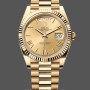 Replica Rolex Day-Date 228238 Champagne Roman Dial Fluted Bezel 40mm Herren Replica Uhr