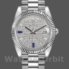 Replica Rolex Day-Date 228239 Diamond Paved Dial Fluted Bezel 40mm Herren Replica Uhr Schweizer Handwerkskunst