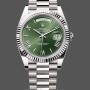 Replica Rolex Day-Date 228239 Green Roman Dial Fluted Bezel 40mm Herren Replica Uhr