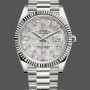 Replica Rolex Day-Date 228239 Meteorite Grey Dial Fluted Bezel 40mm Herren Replica Uhr