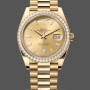 Replica Rolex Day-Date 228348RBR Champagner Diamant Zifferblatt Diamant Lünette 40mm Herren Replica Uhr