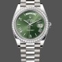 Replica Rolex Day-Date 228349RBR Green Roman Dial Diamond Bezel 40mm Herren Replica Uhr