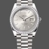Replica Rolex Day-Date 228349RBR Silver Dial Diamond Bezel 40mm Herren Replica Uhr Elegantes Design